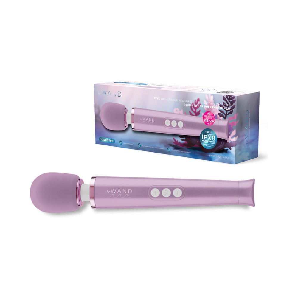 Le Wand Dive Submersible Rechargeable Vibrating Massager Lavender