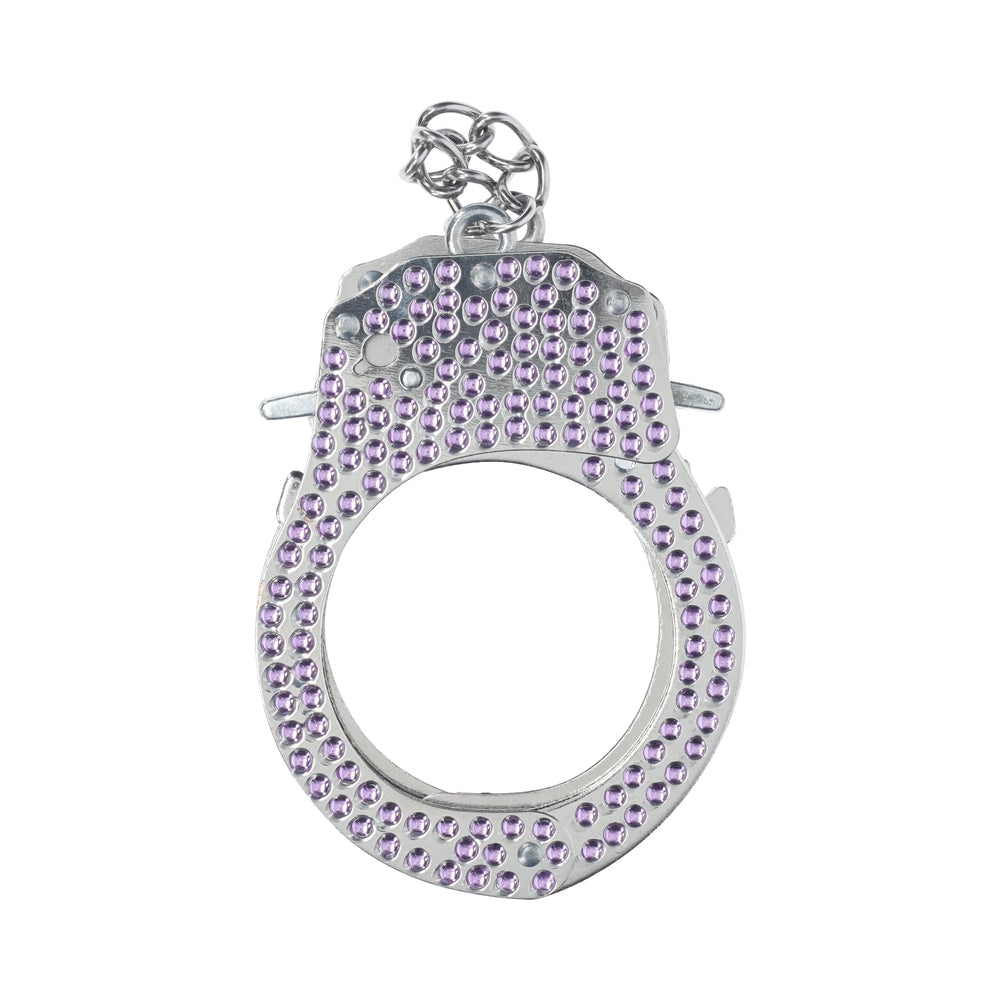 Ouch! Heavy-Duty Diamond Handcuffs Purple