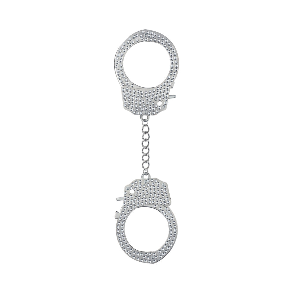 Ouch! Heavy-Duty Diamond Handcuffs Silver