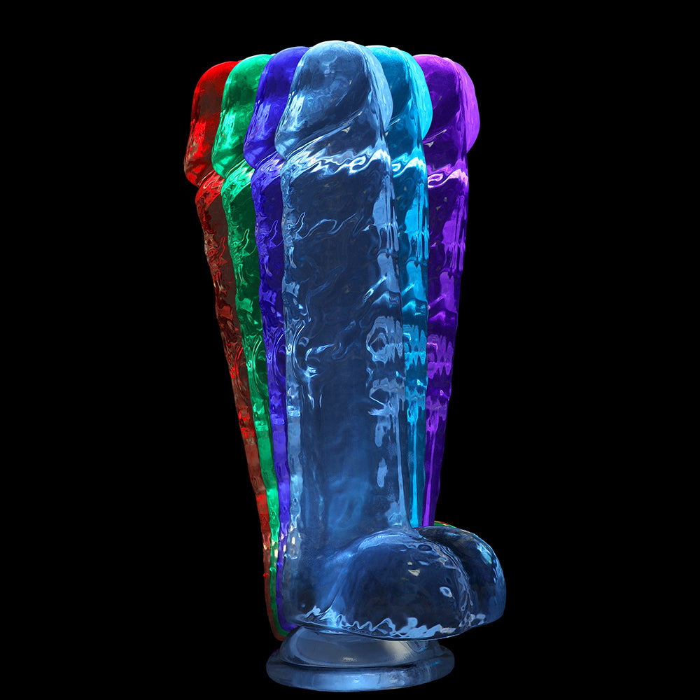 Realrock Crystal Clear LED Touch Dong 7 in. Translucent