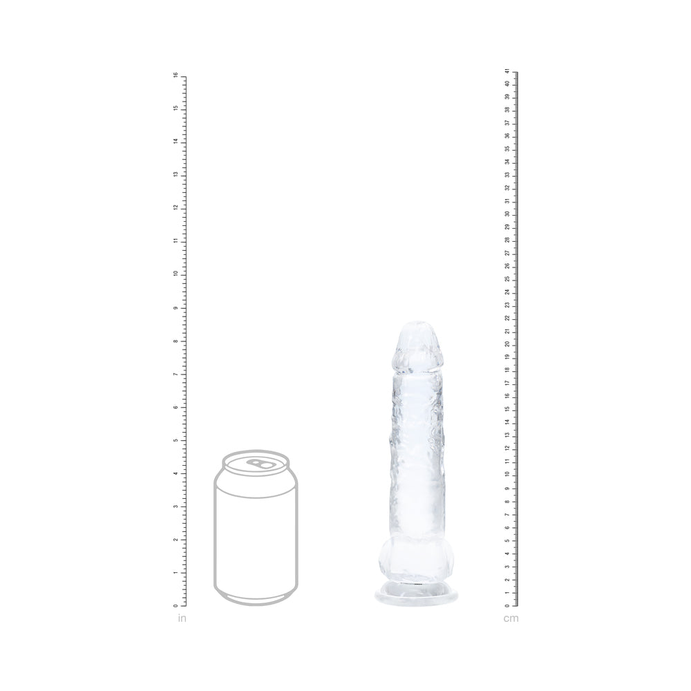 Realrock Crystal Clear LED Touch Dong 8 in. Translucent