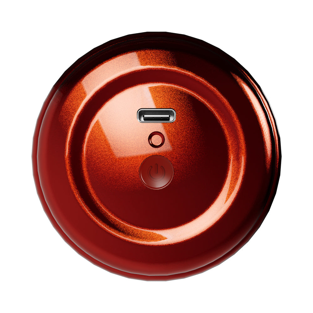 XKIN Roman Blaze Ass Torch Vibrating Masturbator Metallic Red
