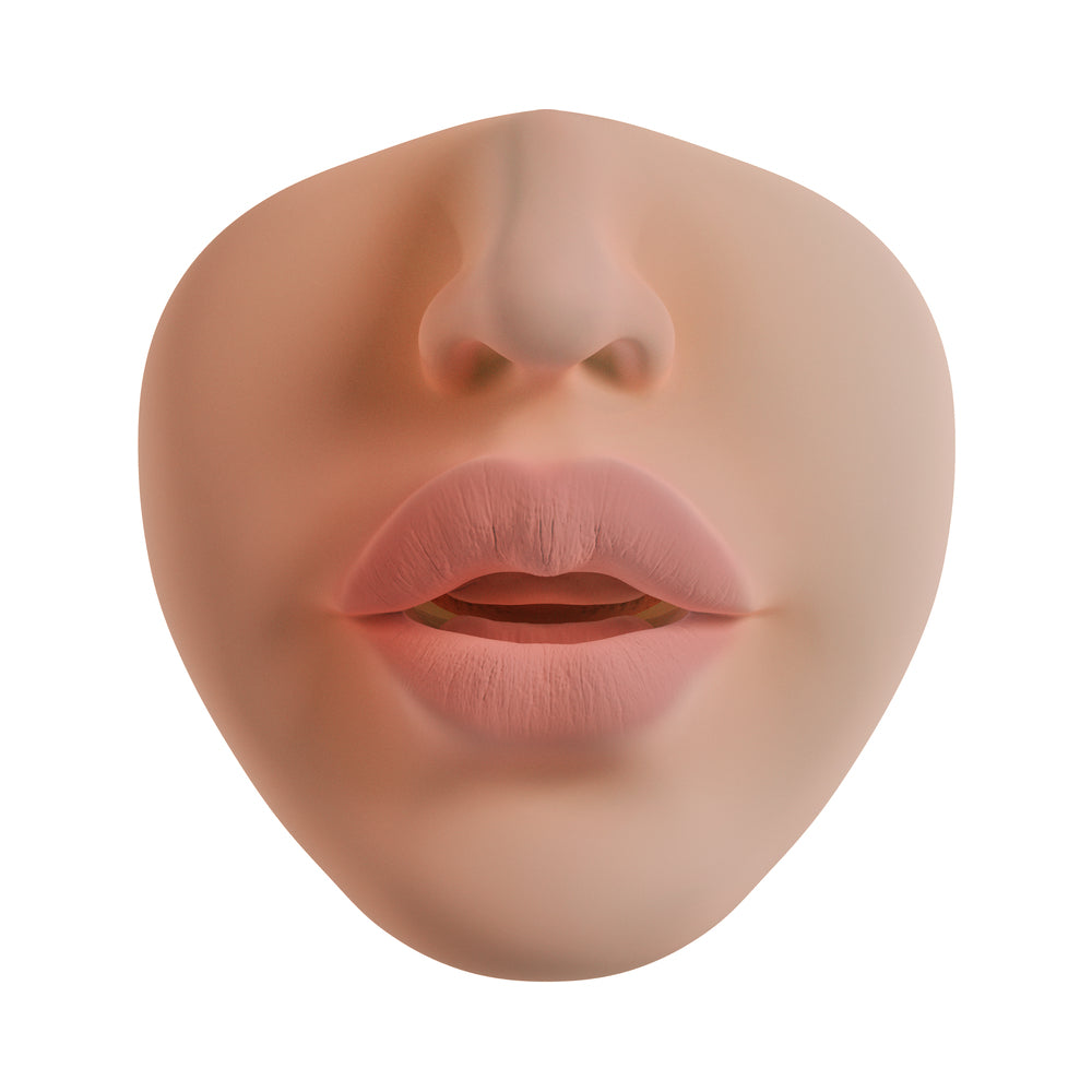 XKIN Crinsom Hex Mouth Masturbator with Vibrating Bullet