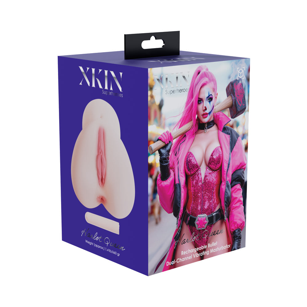 XKIN Harlot Queen Dual Channel Masturbator with Vibrating Bullet
