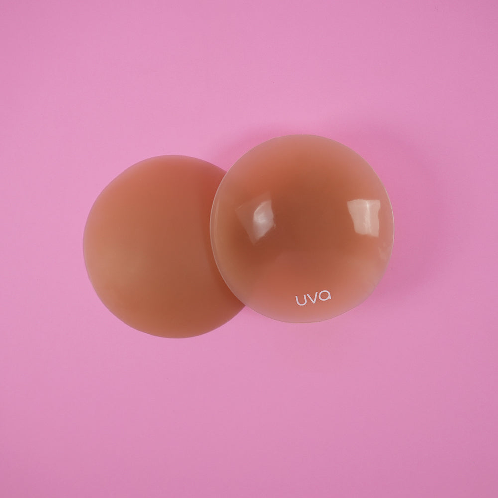 UVA Cocoa Non-Adhesive Round Nipple Covers