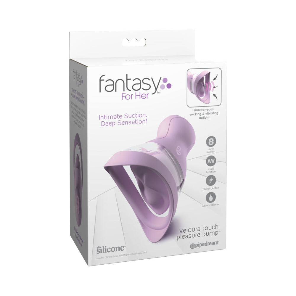 Fantasy For Her Veloura Touch Pleasure Pump Purple