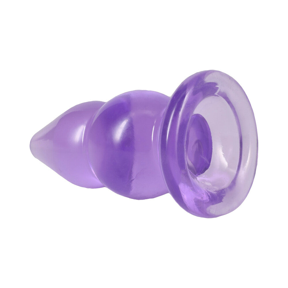 Crystal Jellies Double Pop Plug 6 in. Purple