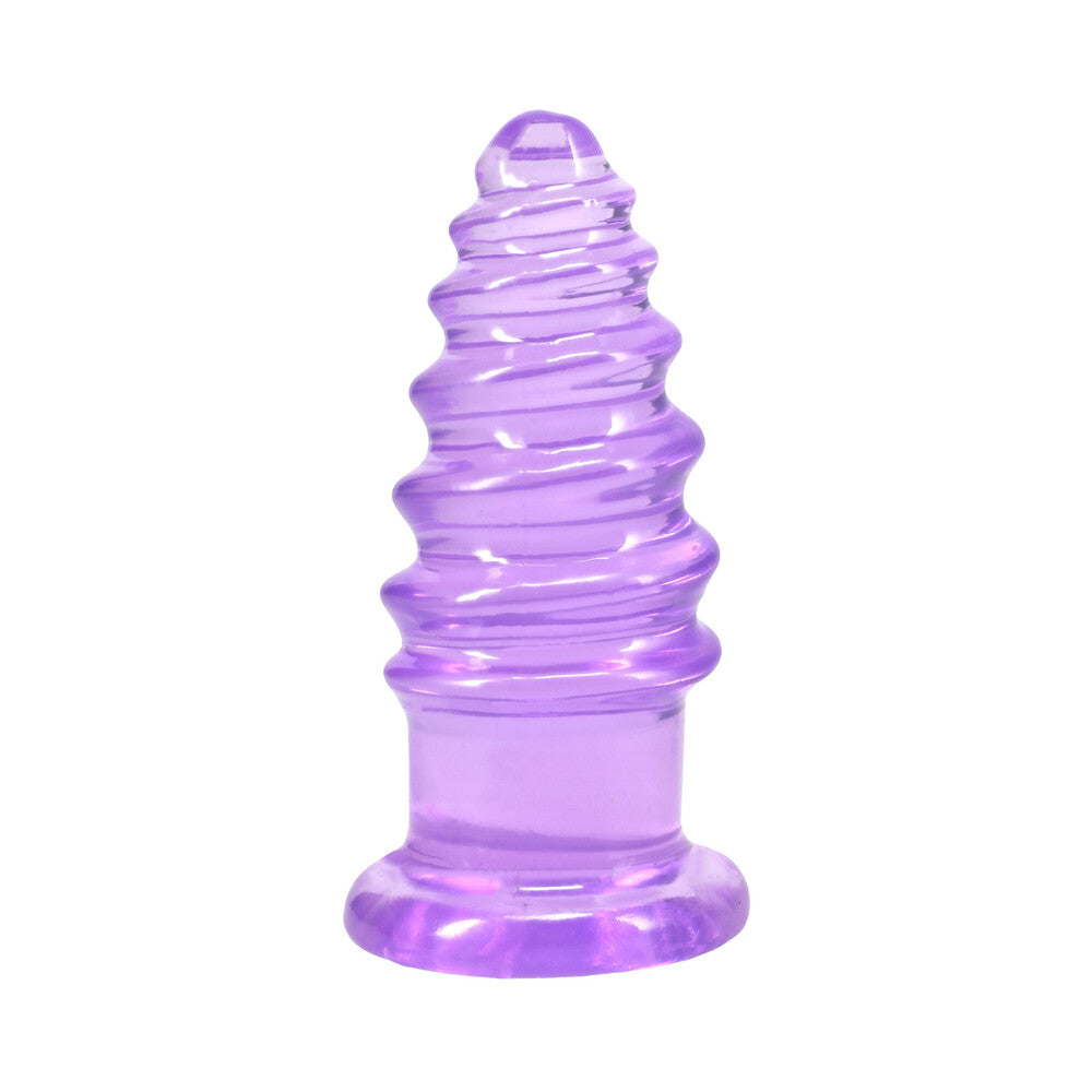 Crystal Jellies Anal Twist 5 in. Purple