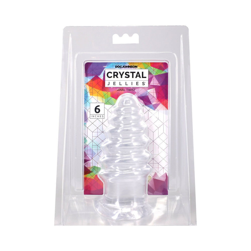 Crystal Jellies Anal Twist 6 in. Clear