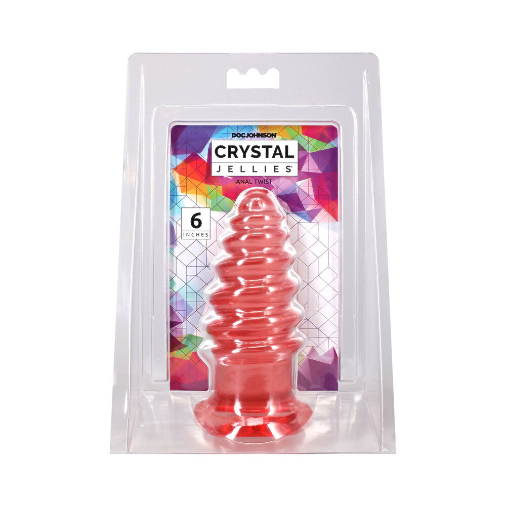 Crystal Jellies Anal Twist 6 in. Pink