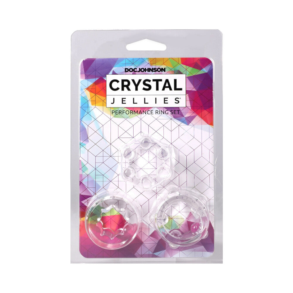 Crystal Jellies Performance Ring Set Clear