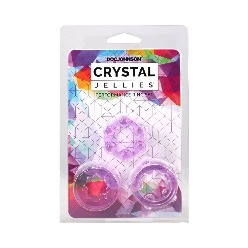 Crystal Jellies Performance Ring Set Purple