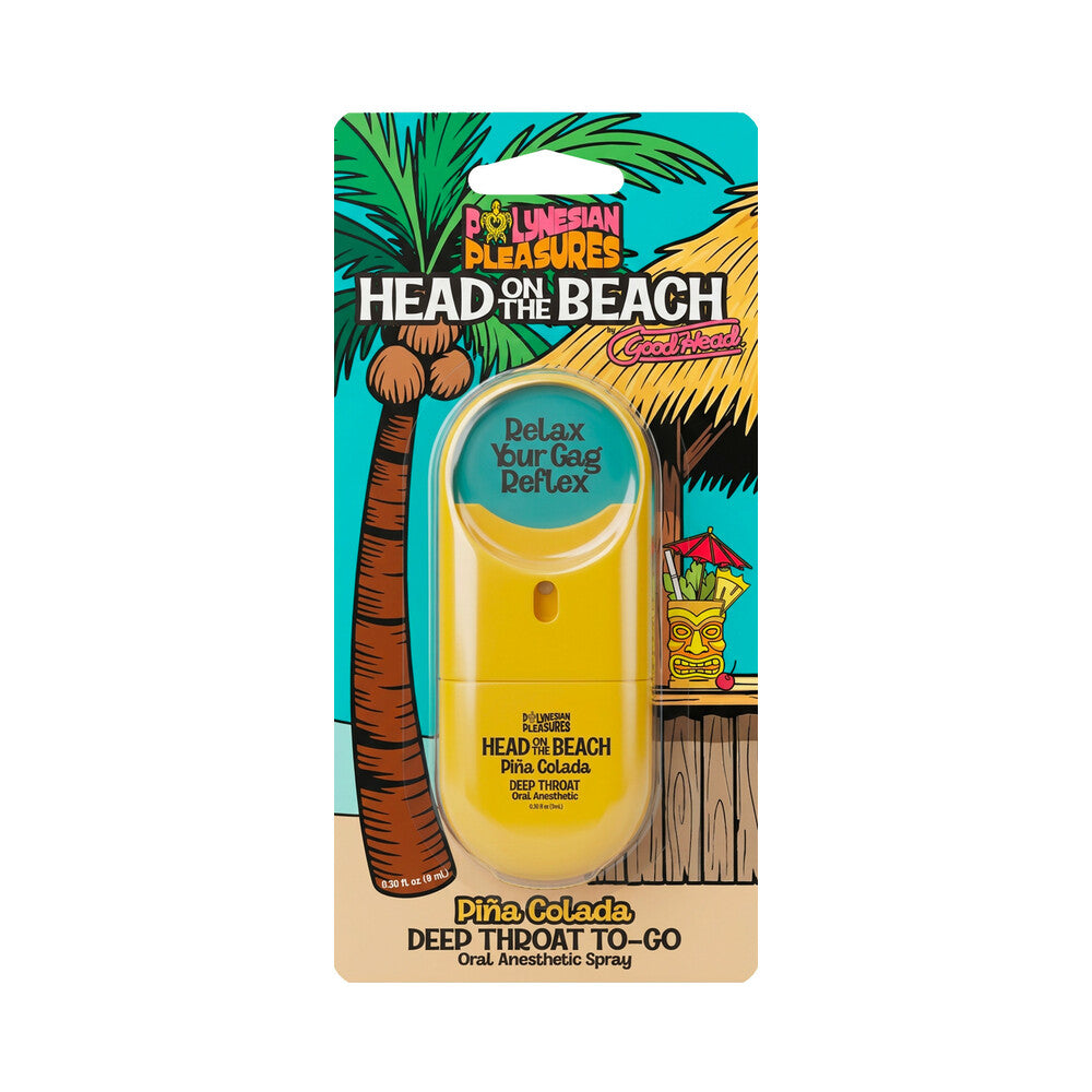 Polynesian Pleasures Head on The Beach Deep Throat Spray To-Go Piña Colada .3 oz.