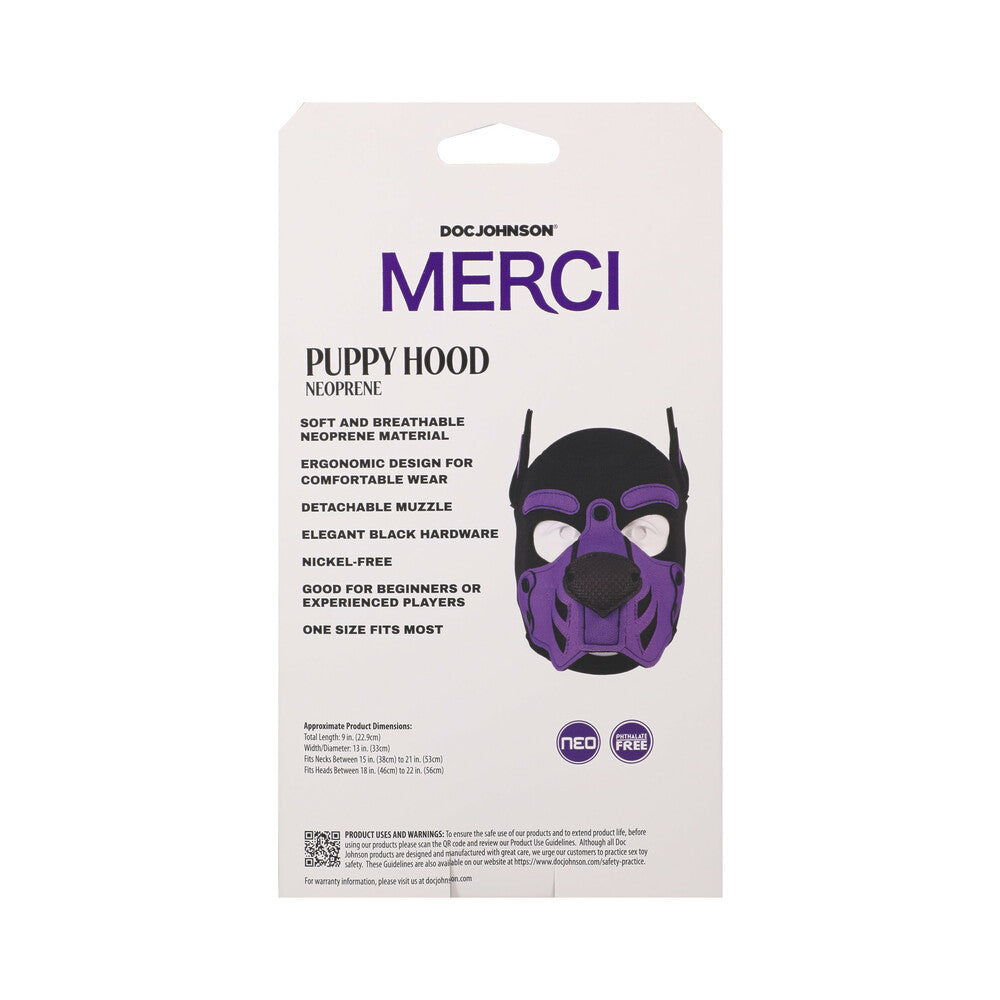Merci Puppy Hood Neoprene Violet/Black