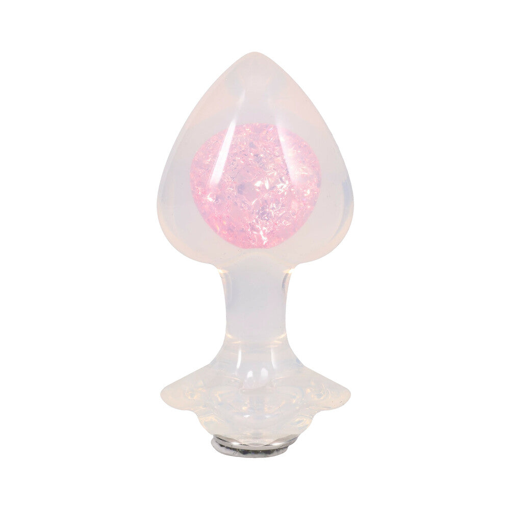 Booty Bling Jeweled Wearable Silicone Plug Large Translucent