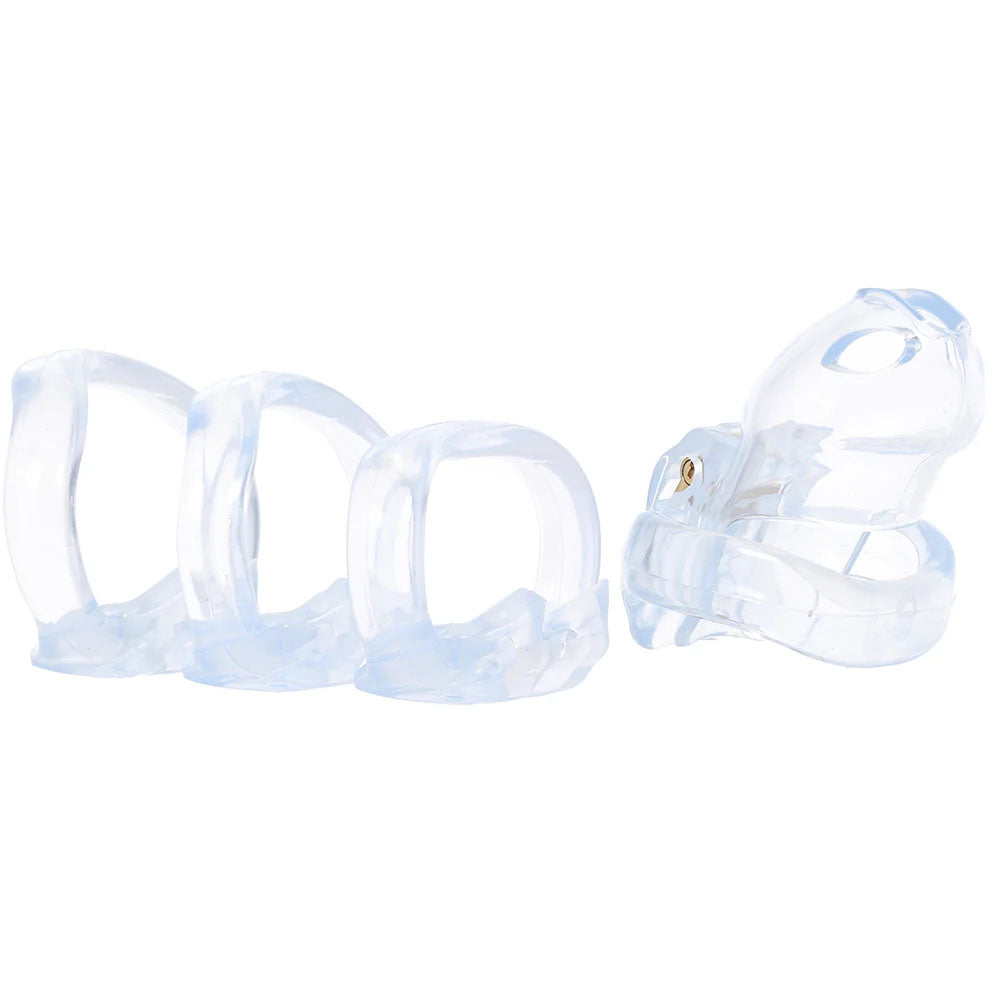 Lockmaster 3.5" Side Lock See Thru Chastity Cage