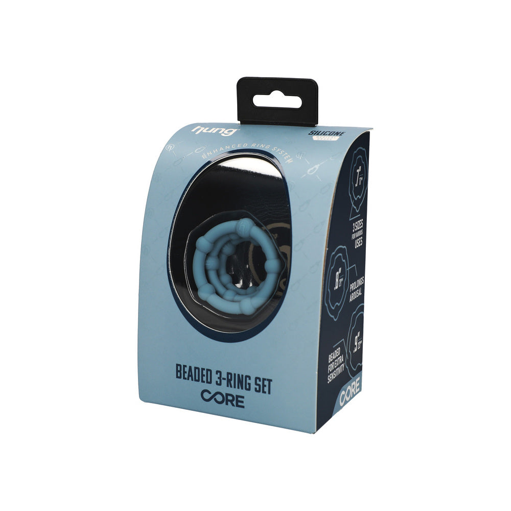 HUNG Beaded 3-Ring Set