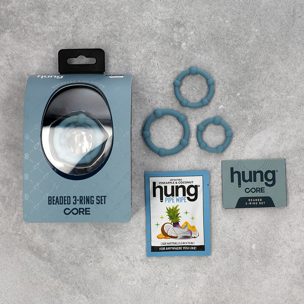 HUNG Beaded 3-Ring Set