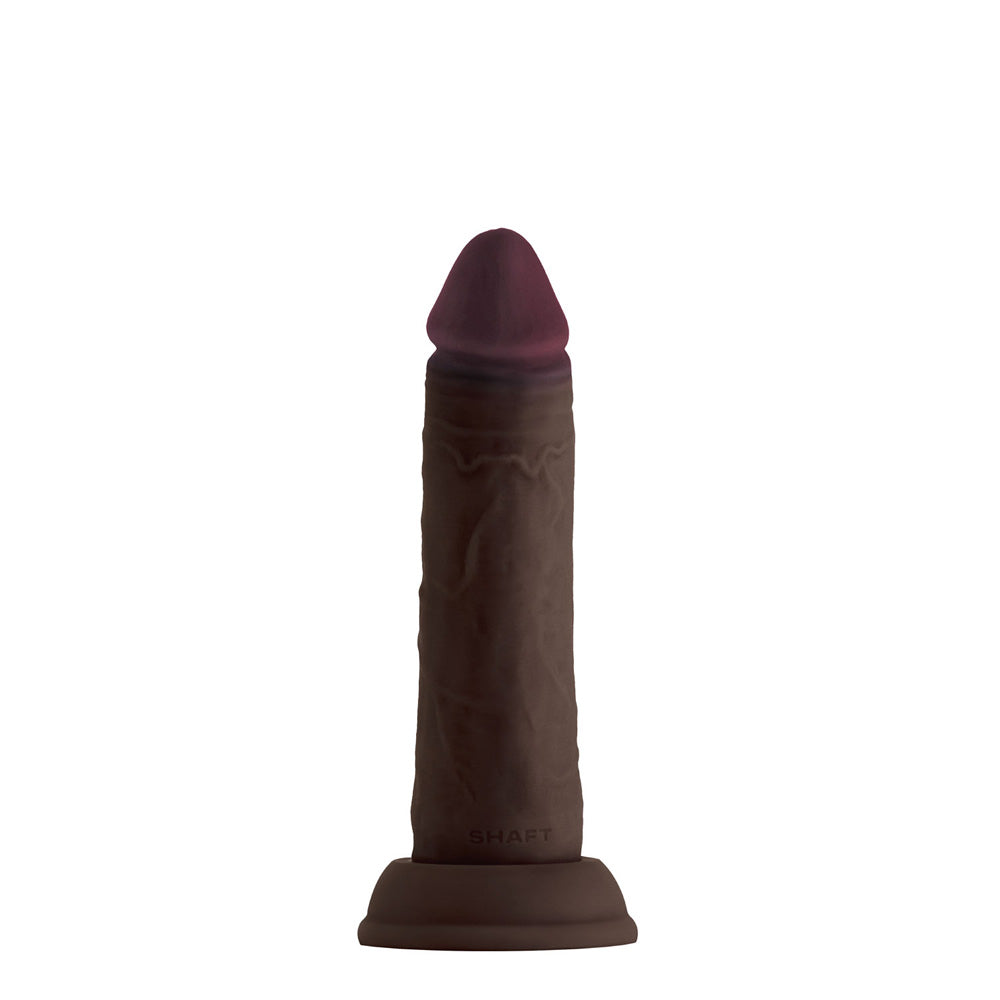 Model J 6.5" Liquid Silicone Dong Mahogany