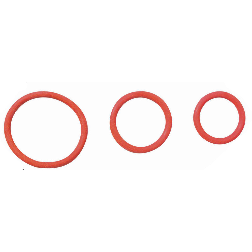 Rubber C-Ring Set 1.25 1.5 2" - Red