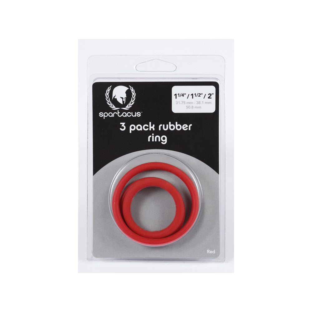 Rubber C-Ring Set 1.25 1.5 2" - Red