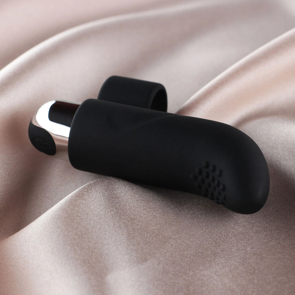 Brook 10 Modes Bullet Vibrator With Finger Accessorie Black
