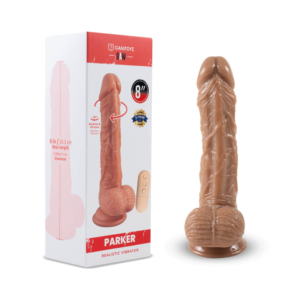 Raw Parker 8" Vibrating Dildo