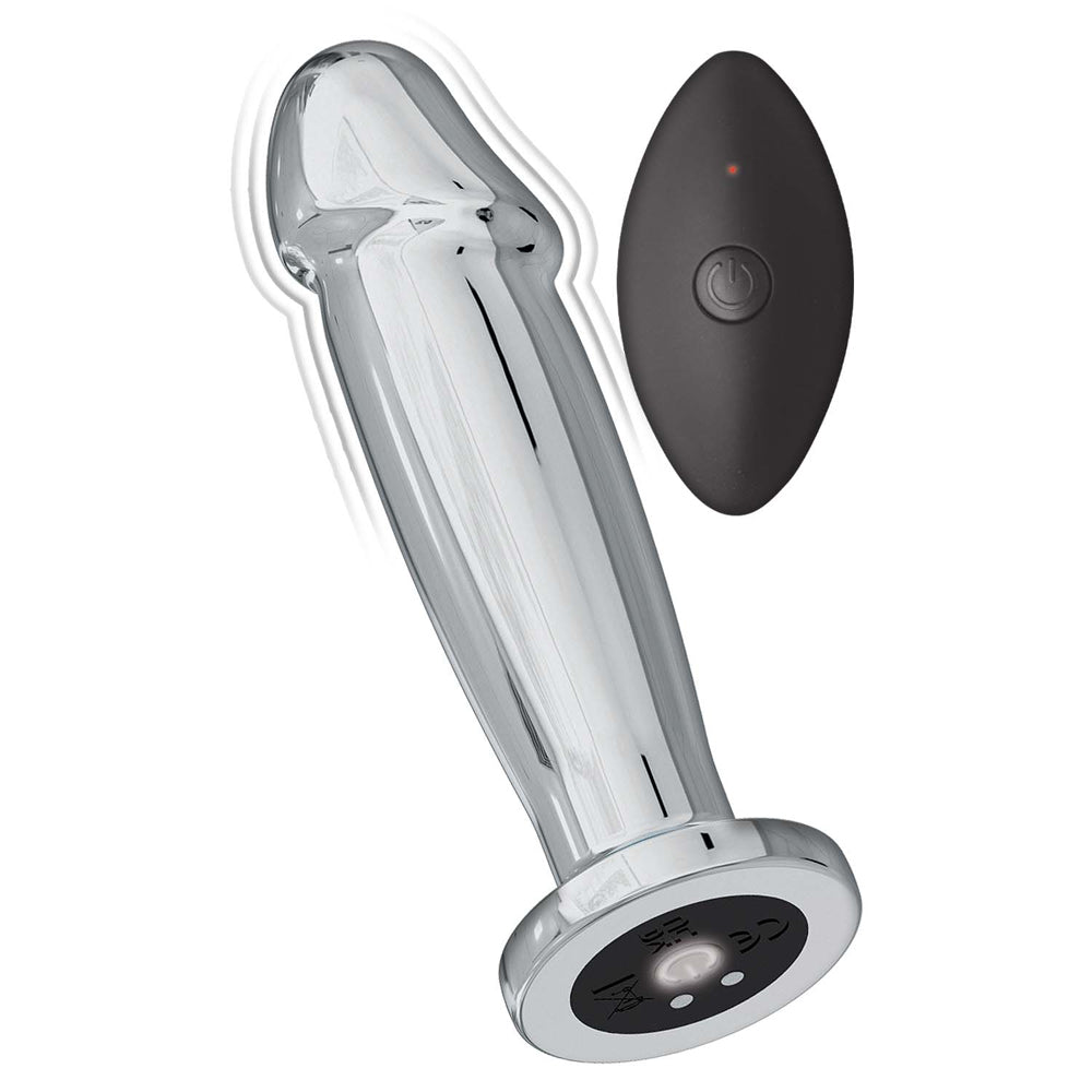 Ass-Sation Remote Vibrating Metal Anal Ecstasy Silver