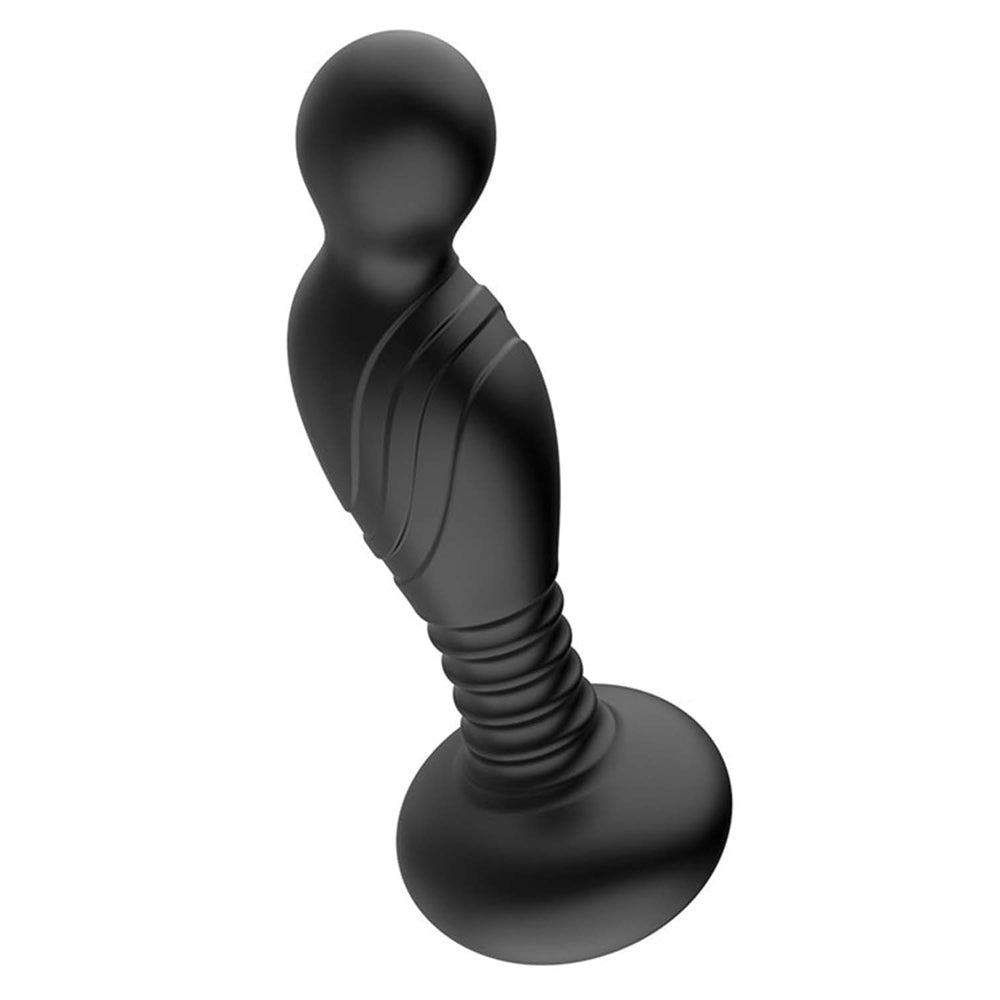 Ass-Sation Remote Vibrating P Spot Plug Black