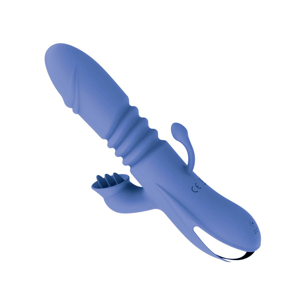 Intruder Heat Up Thruster With Tickler Blue
