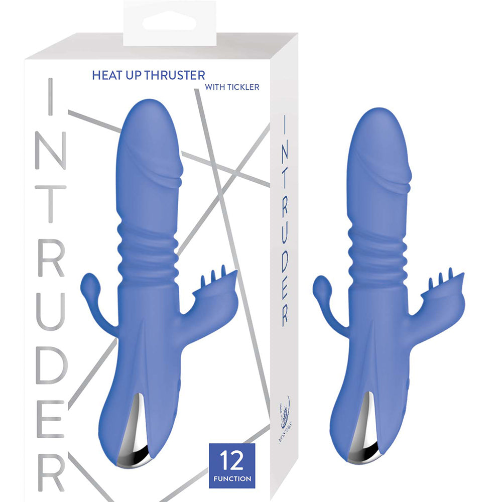 Intruder Heat Up Thruster With Tickler Blue