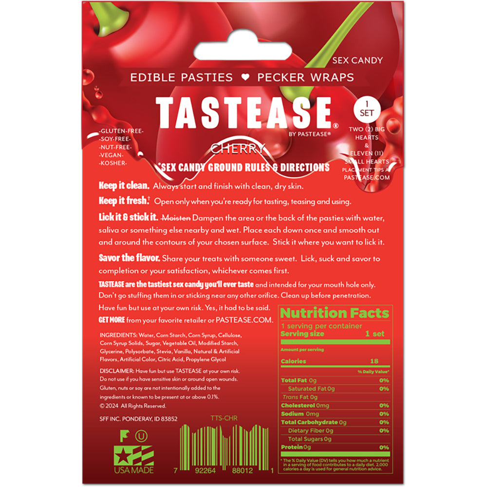 Tastease Edible Cherry Pasties & Pecker Wraps