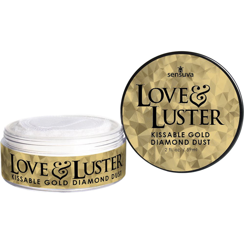 Love & Luster Kissable Gold Diamond Dust 2 oz. Jar