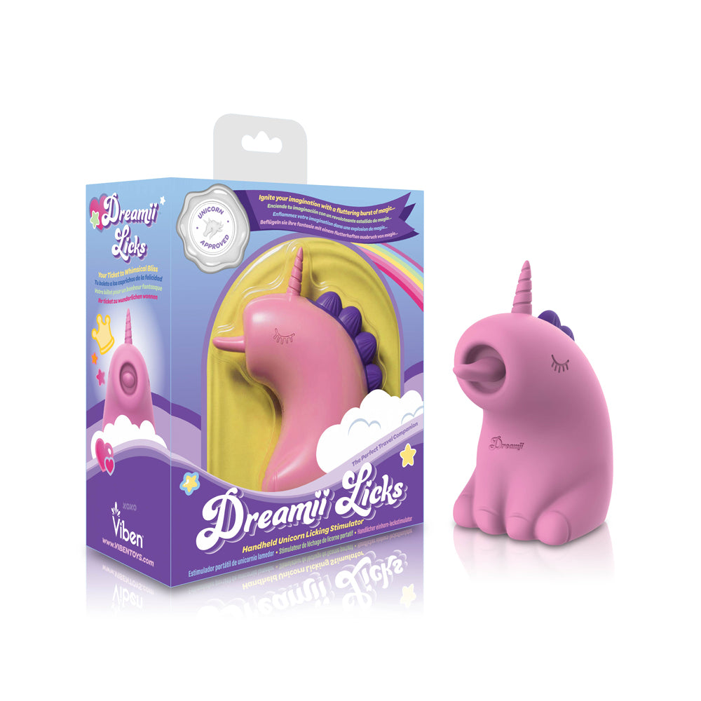 Viben Dreamii Licks Unicorn Stimulator Mystical Pink