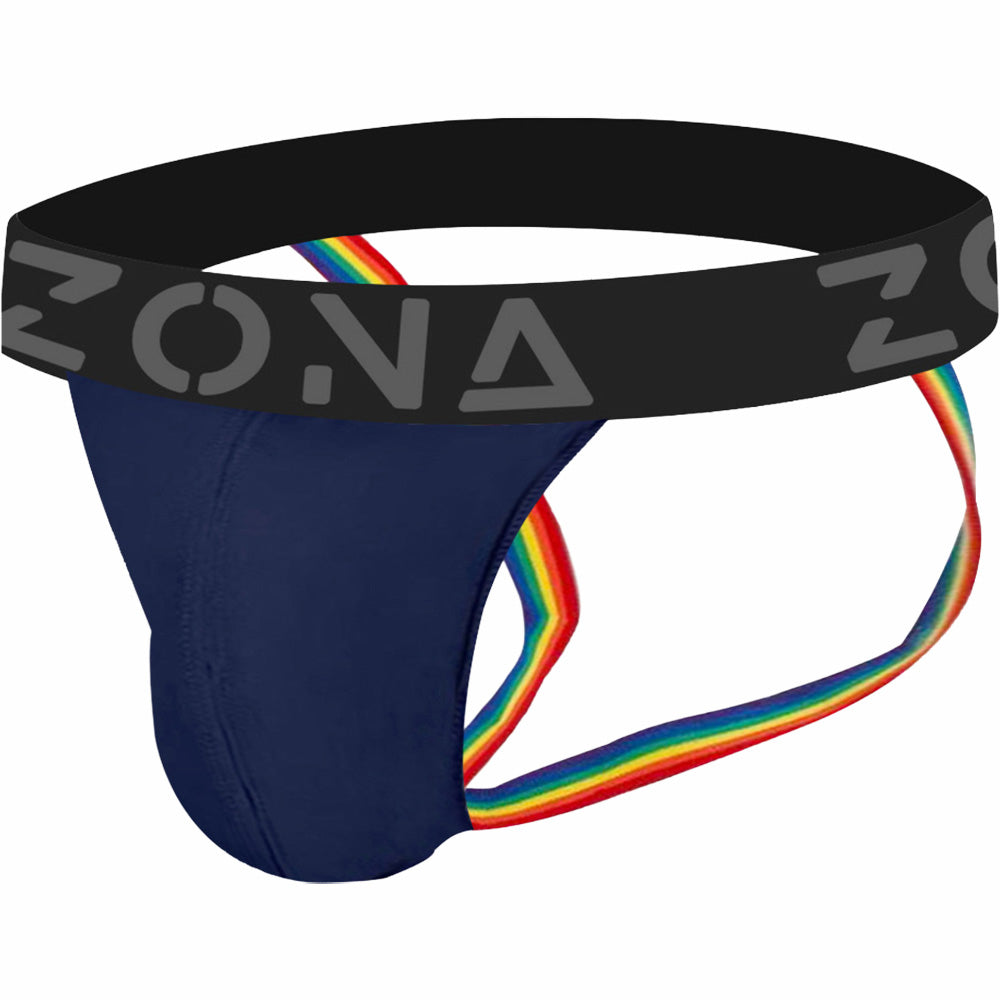 Blue Pride Pulse Jockstrap Large