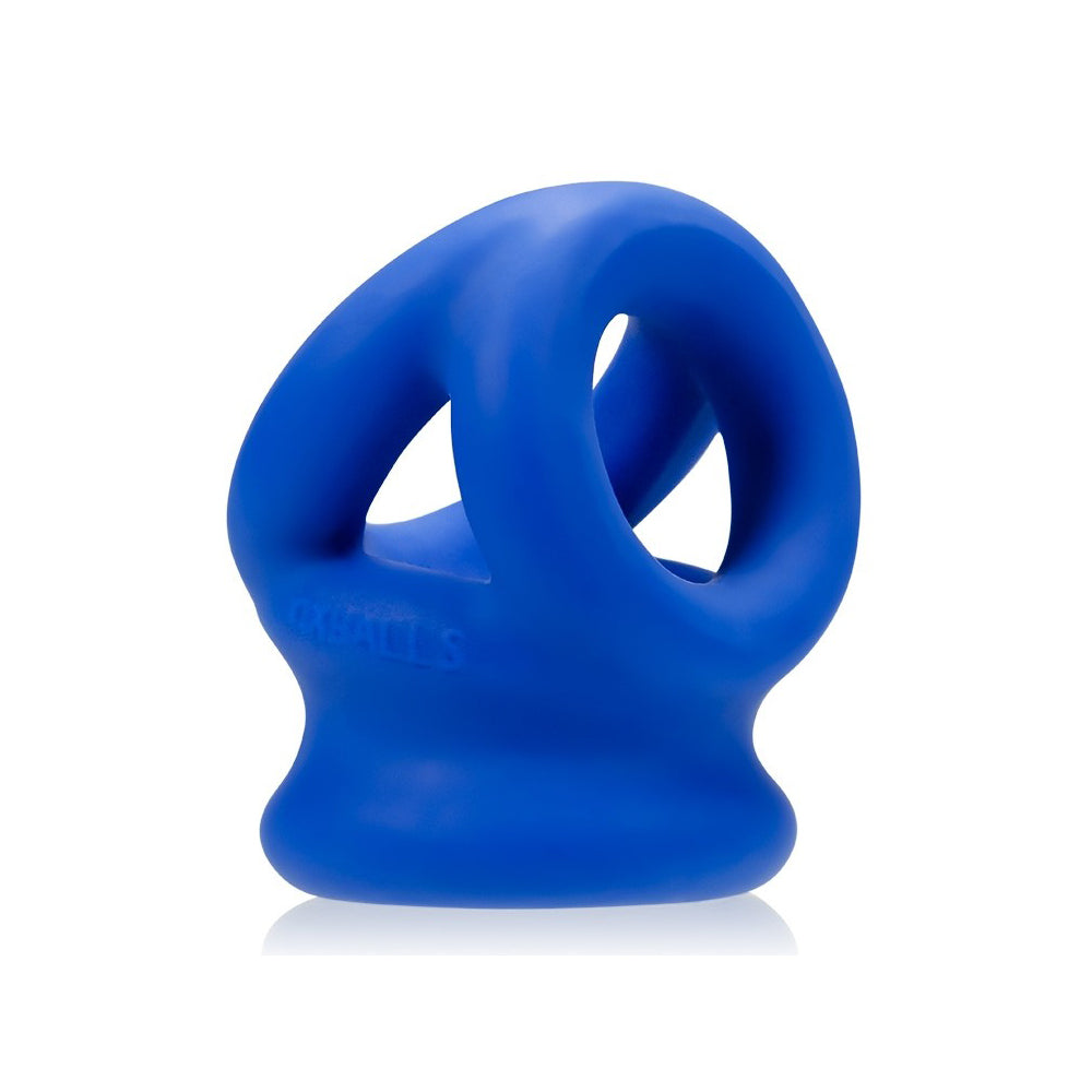 Tri-Squeeze Cock Sling/Ball Stretcher Cobalt Ice