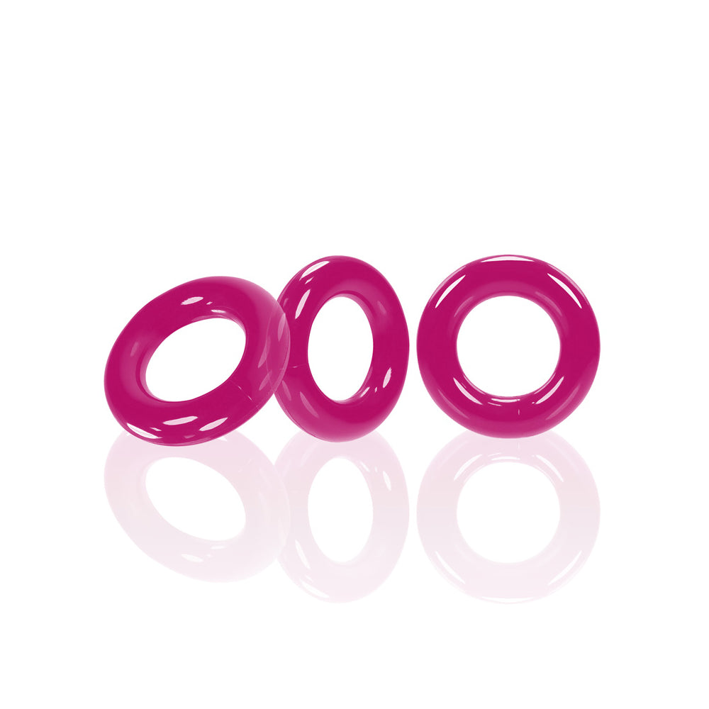 Willy Rings 3-Pack Cockrings Hot Pink