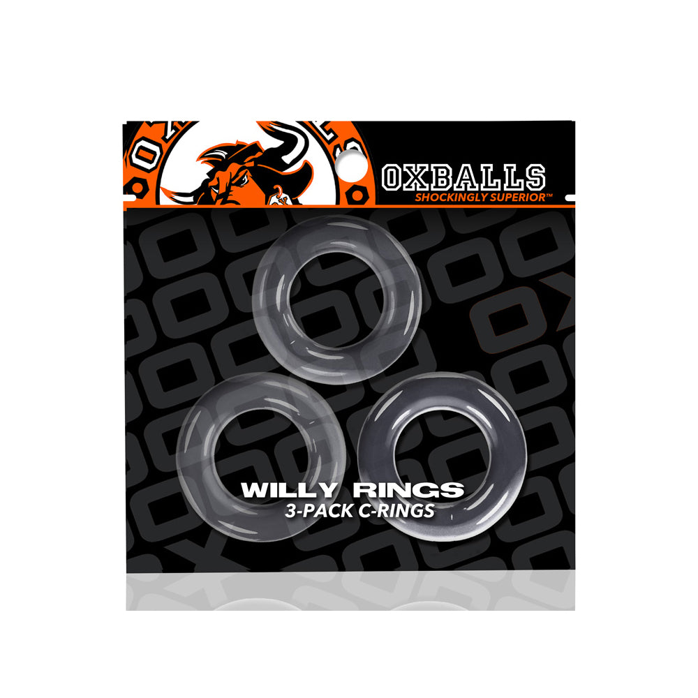 Willy Rings 3-Pack Cockrings Clear