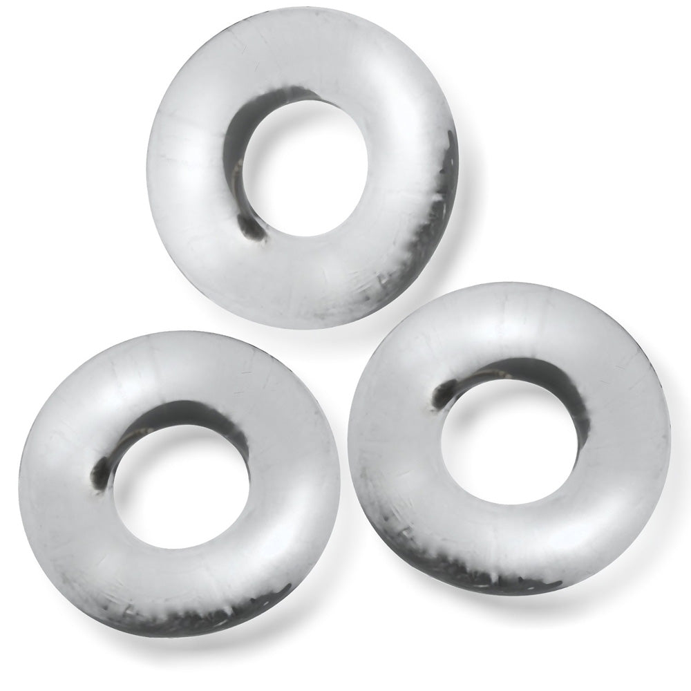 Fat Willy 3-Pack Jumbo Cockrings Clear