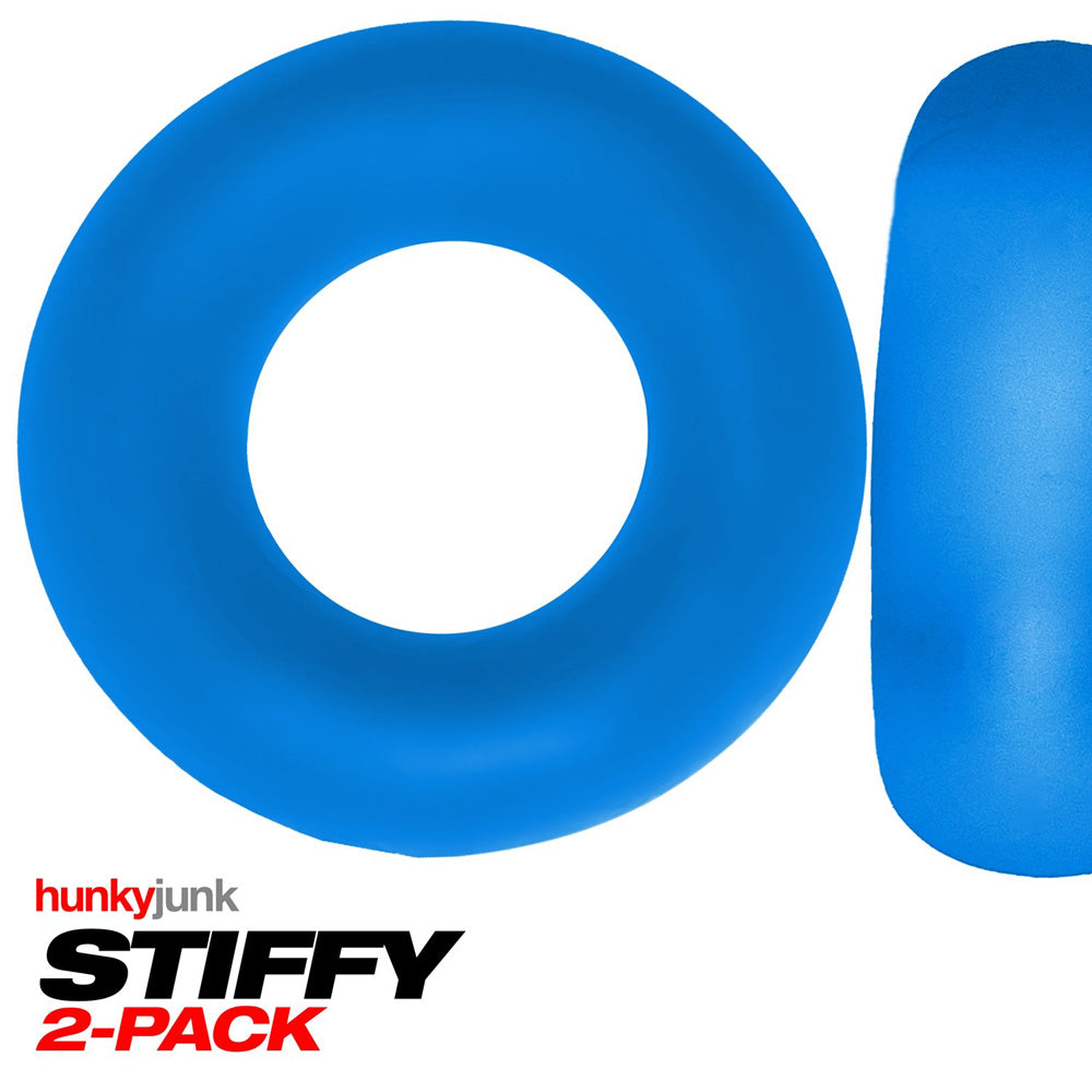 Stiffy 2-Pack Cockrings Teal Ice