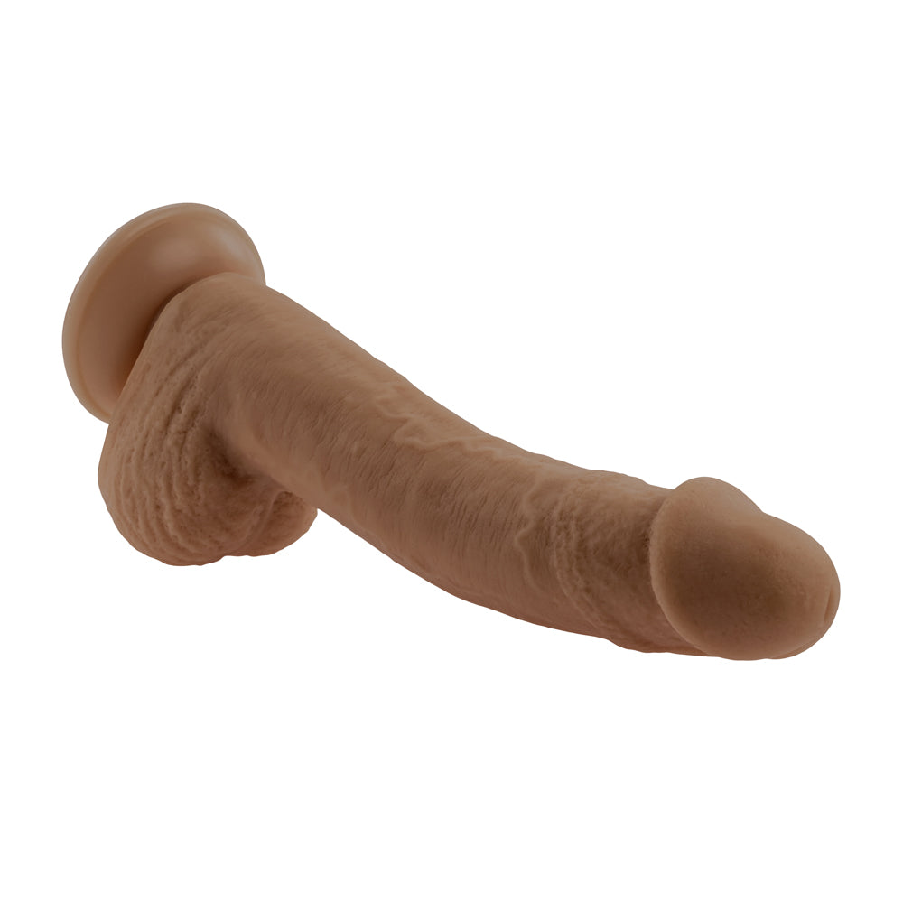 7" Natural Feel Flexskin Dildo Dark