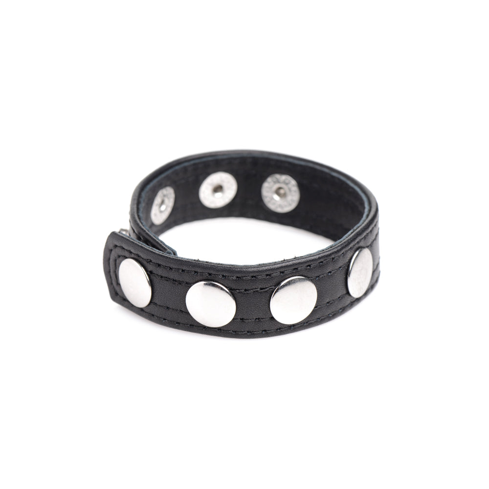 Strict Leather Cock Gear Leather Speed Snap Cock Ring Black