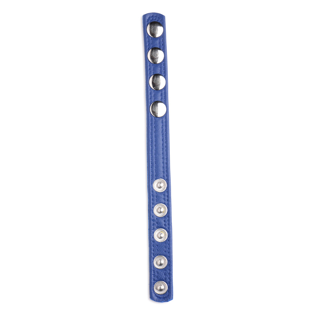 Strict Leather Cock Gear Leather Speed Snap Cock Ring Blue