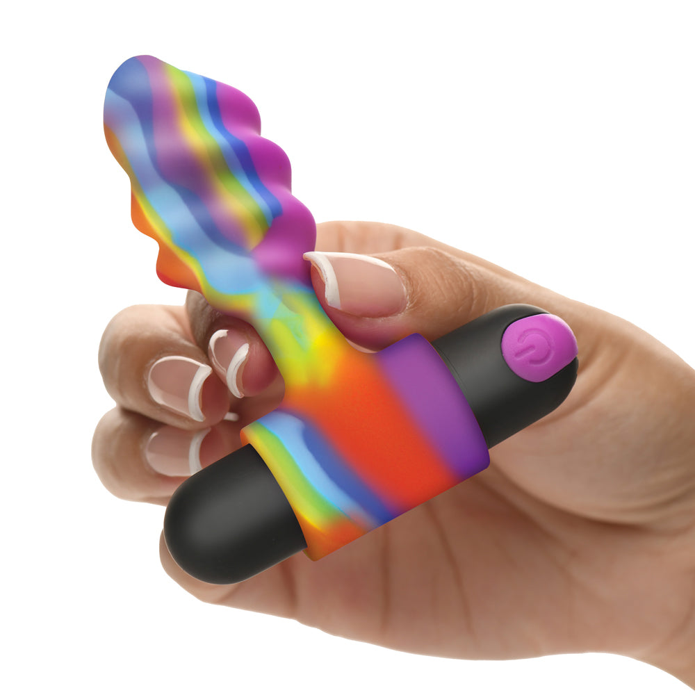 Bang! Vibrating Rainbow Butt Plug