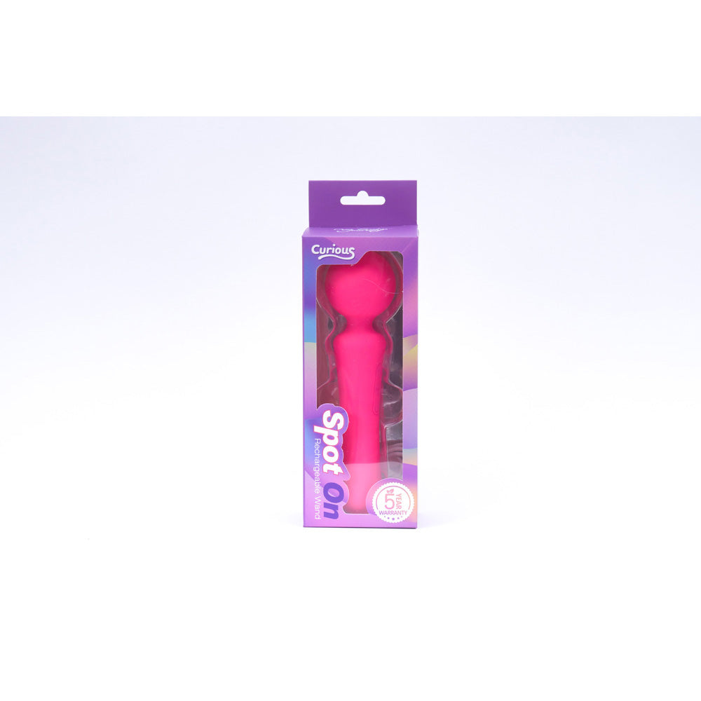 Curious Spot On Rechargeable Wand Pink