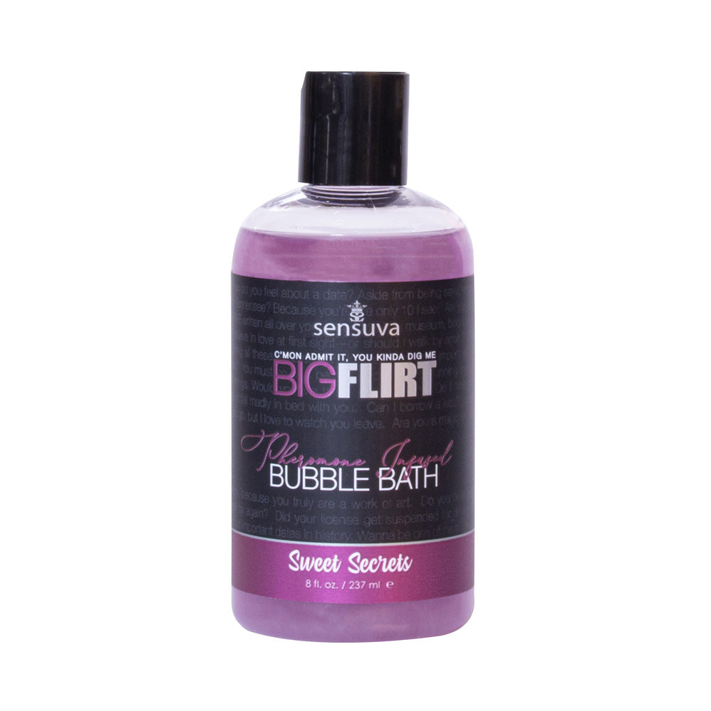 Big Flirt Pheromone Bubble Bath Sweet Secrets 8 oz. Bottle