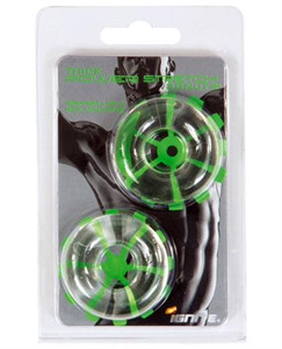 Thick Power Stretch Donuts - 2 Pack - Clear
