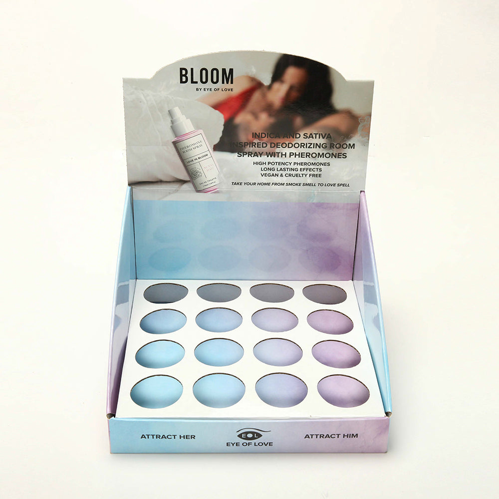 Eye of Love Bloom Pheromone Room Spray 4x4 Prepack - Cardboard
