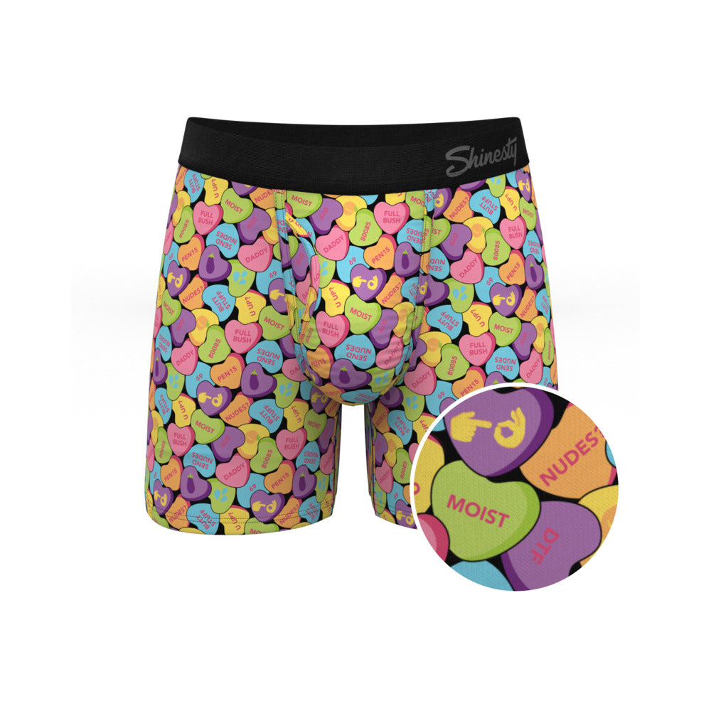 Shinesty The Candy Crush Candy Hearts Ball Hammock Pouch Underwear with Fly XL