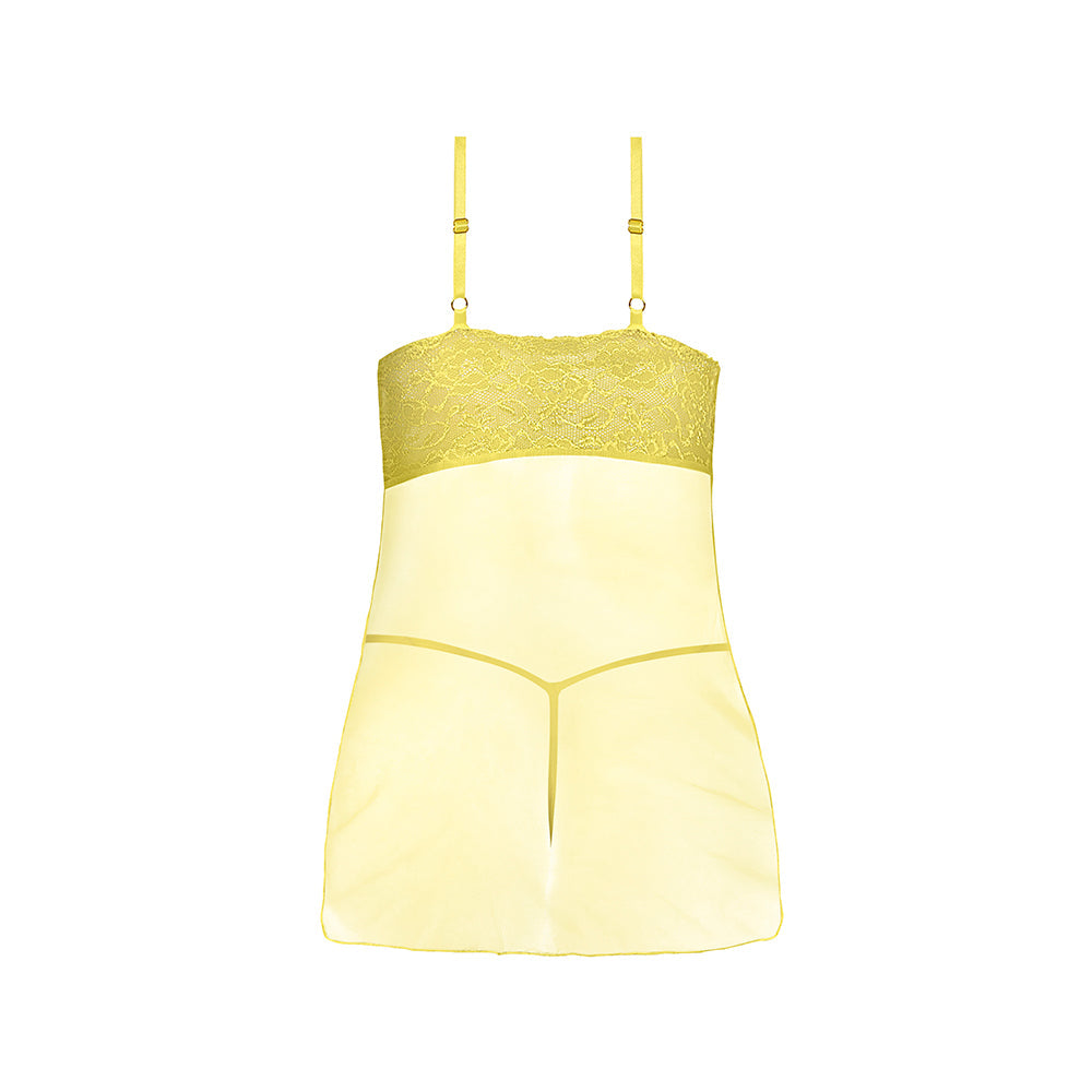 Magic Silk Daffodil Dreams Babydoll & G-Set Yellow S/M